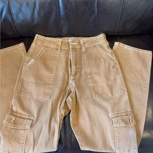 Women's Tan Boyfriend Jeans